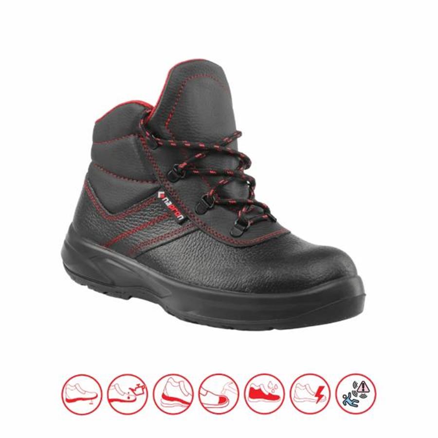 NAPRON AS-8000 Deri İş Botu Bağcıklı