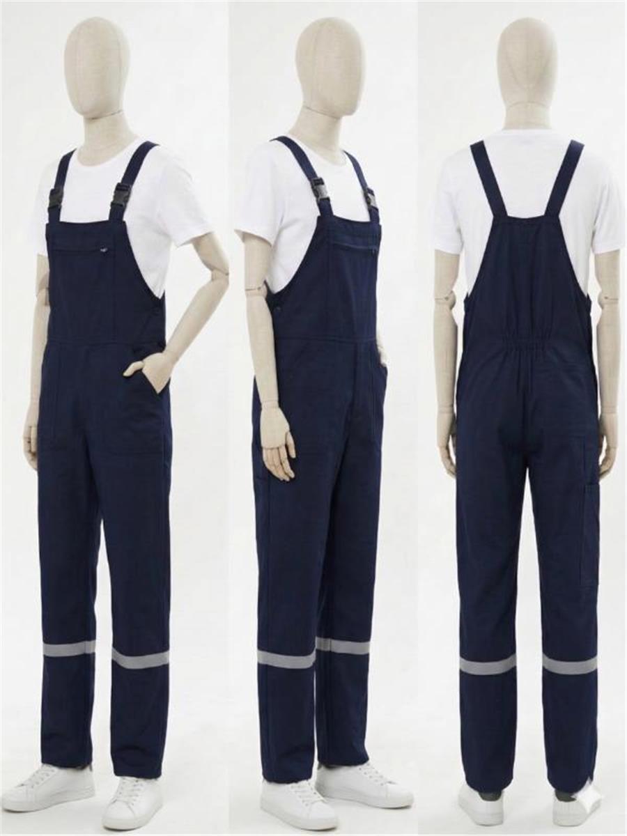 Bahçıvan İş Tulumu Reflektörlü %100 Pamuk Lacivert