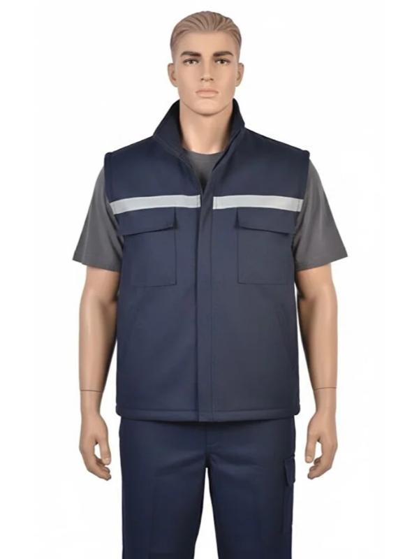 Kışlık Yelek 7*7 Gabardin İçi Kapitone Elyaflı