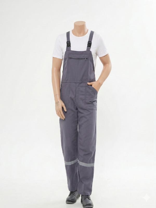 Bahçıvan İş Tulumu Reflektörlü %100 Pamuk