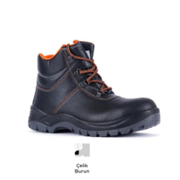Mekap Pro Jüpiter 023 S2 SRC Baskılı Deri Çelik Burun İş Botu